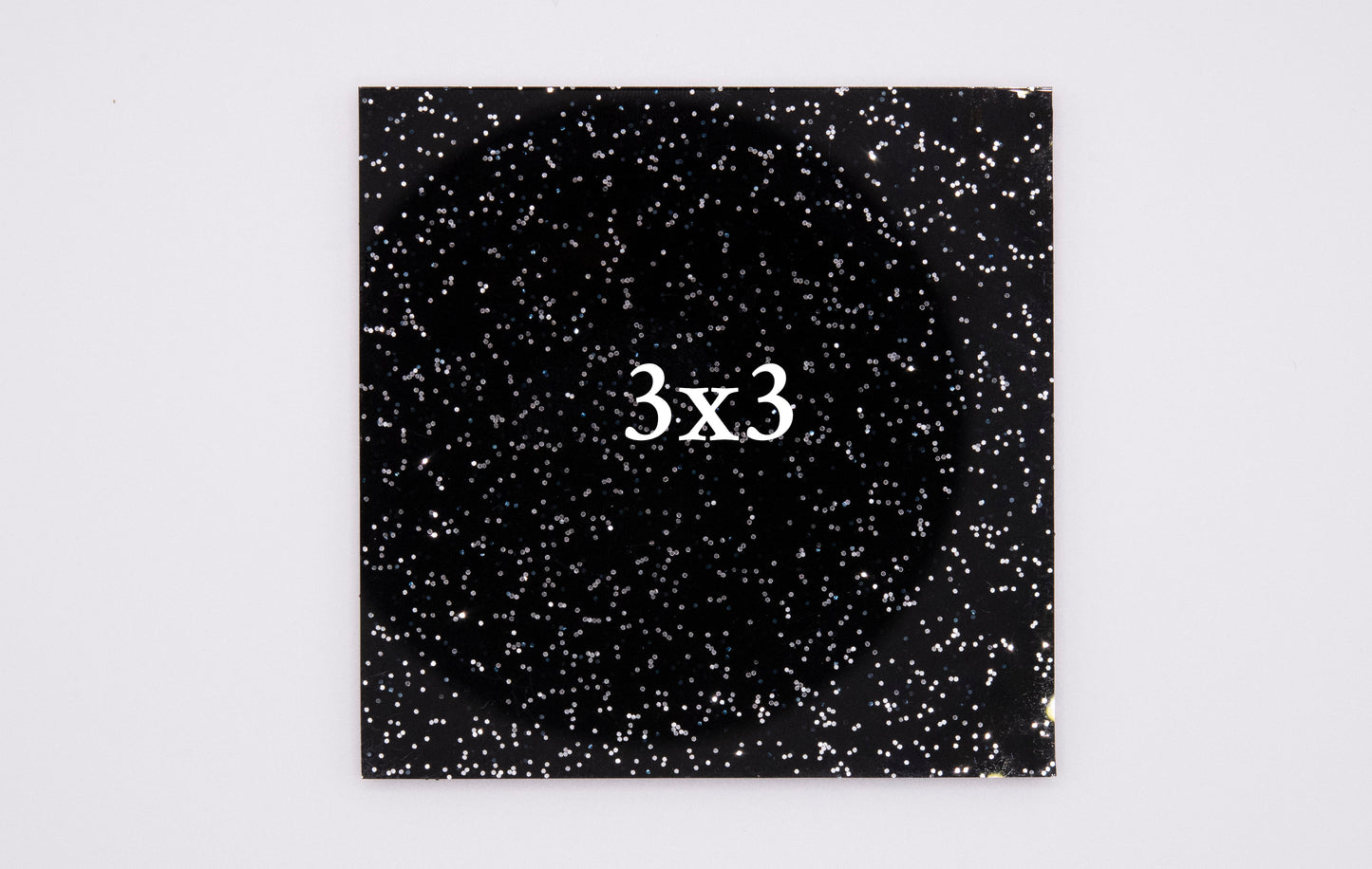 Glitter Black Cast Acrylic