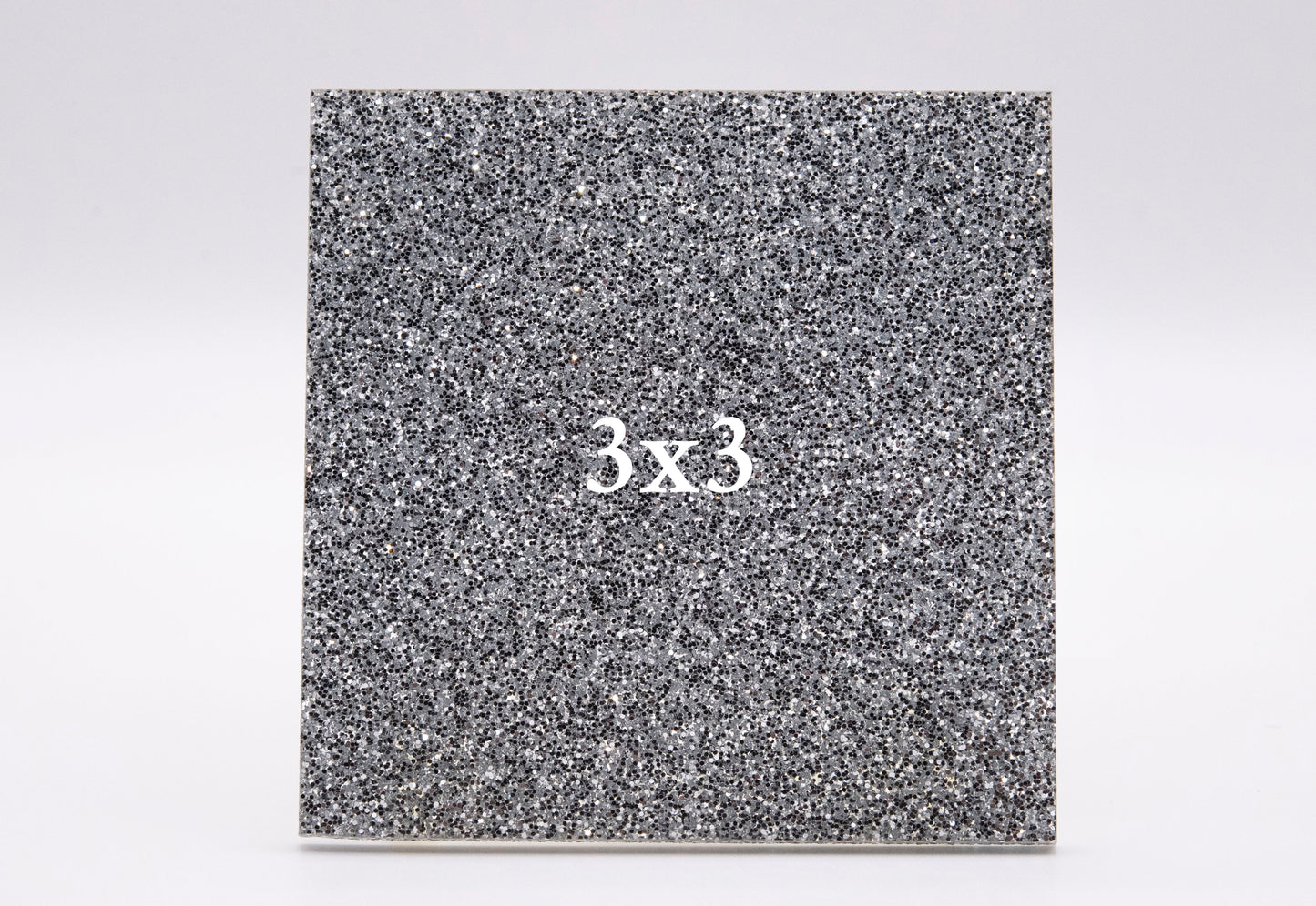 Glitter Silver Cast Acrylic