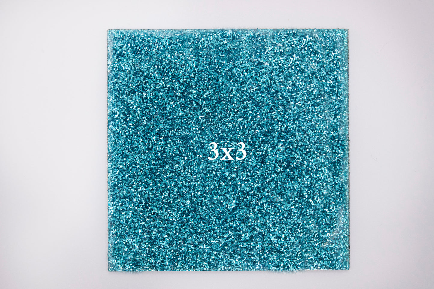 Glitter Teal Cast Acrylic