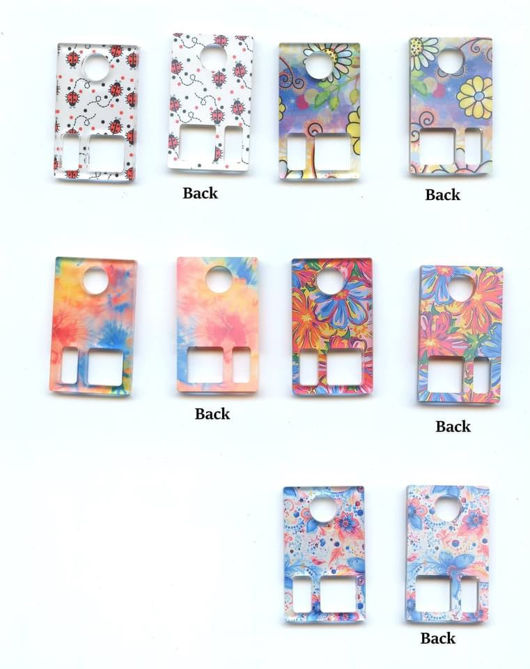 Photo supplied by Bobbie from Willoughby Ann displaying front and back of acrylic after sublimation using recommended steps and settings