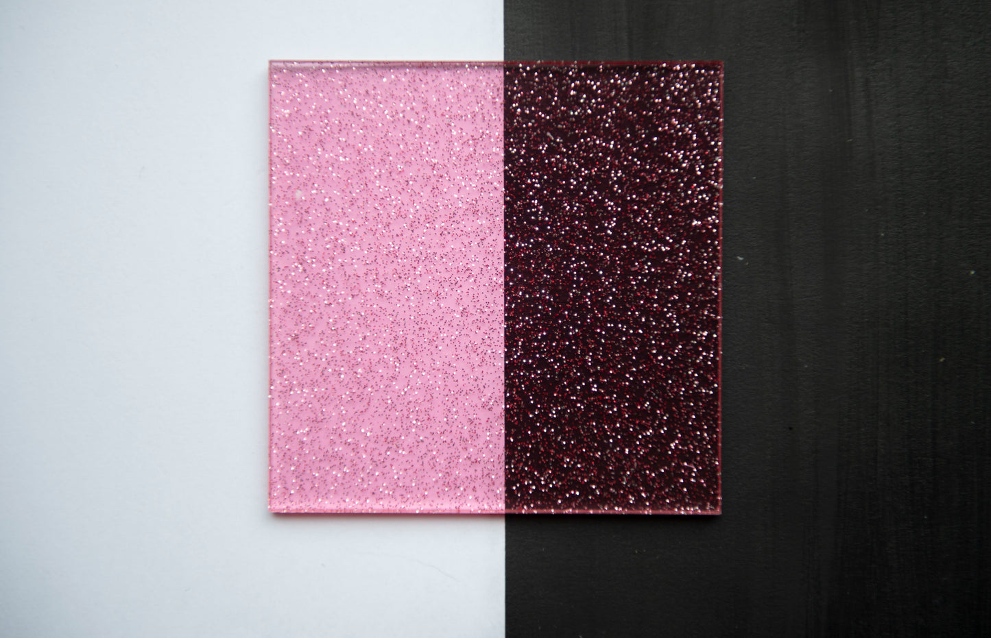 Bargain Jelly Glitter Pink Cast Acrylic