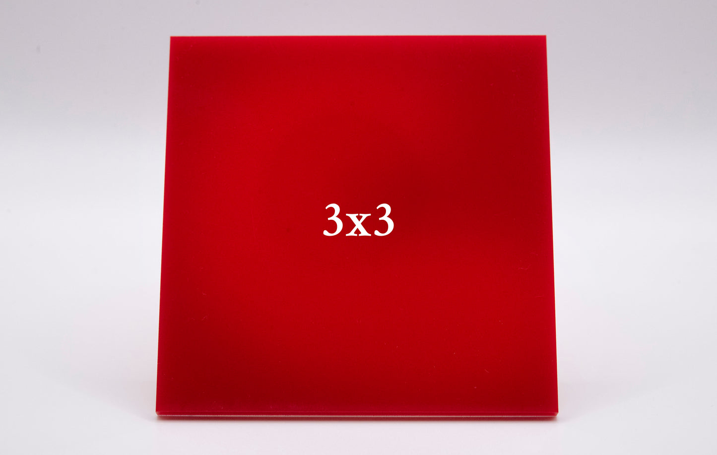 Standard Red Cast Acrylic