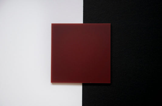 Standard Burgundy Matte/Glossy Cast Acrylic