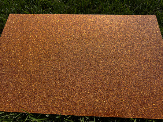 Glitter Orange Cast Acrylic