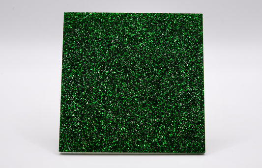 Glitter Green Cast Acrylic