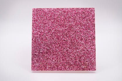 Glitter Light Pink Cast Acrylic