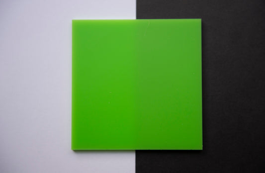Standard Lime Green Matte/Glossy Cast Acrylic