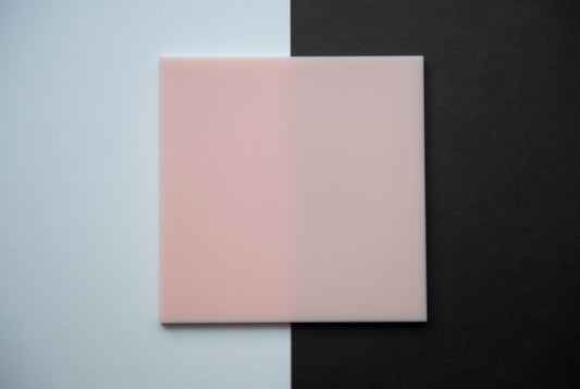 Bargain Standard Pink Matte/Glossy Cast Acrylic