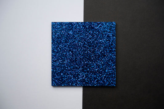 Glitter Royal Blue Cast Acrylic