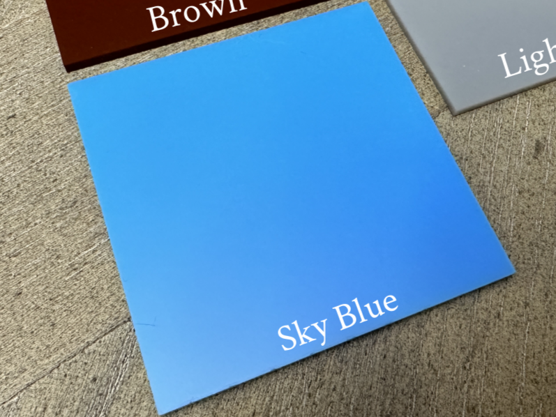 Standard Sky Blue Matte/Glossy Cast Acrylic