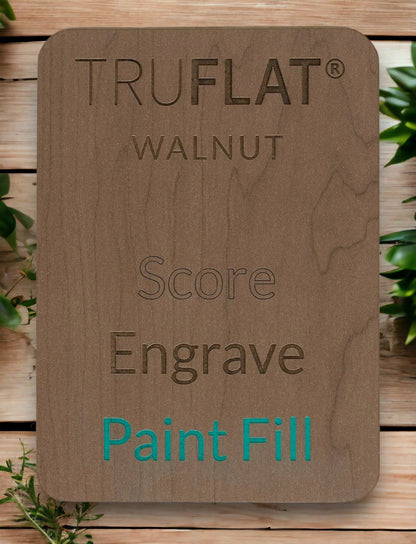 TruFlat Walnut Laser Plywood